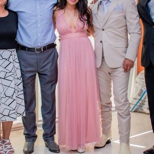 Elisabeth Pleated Tulle Formal Dress